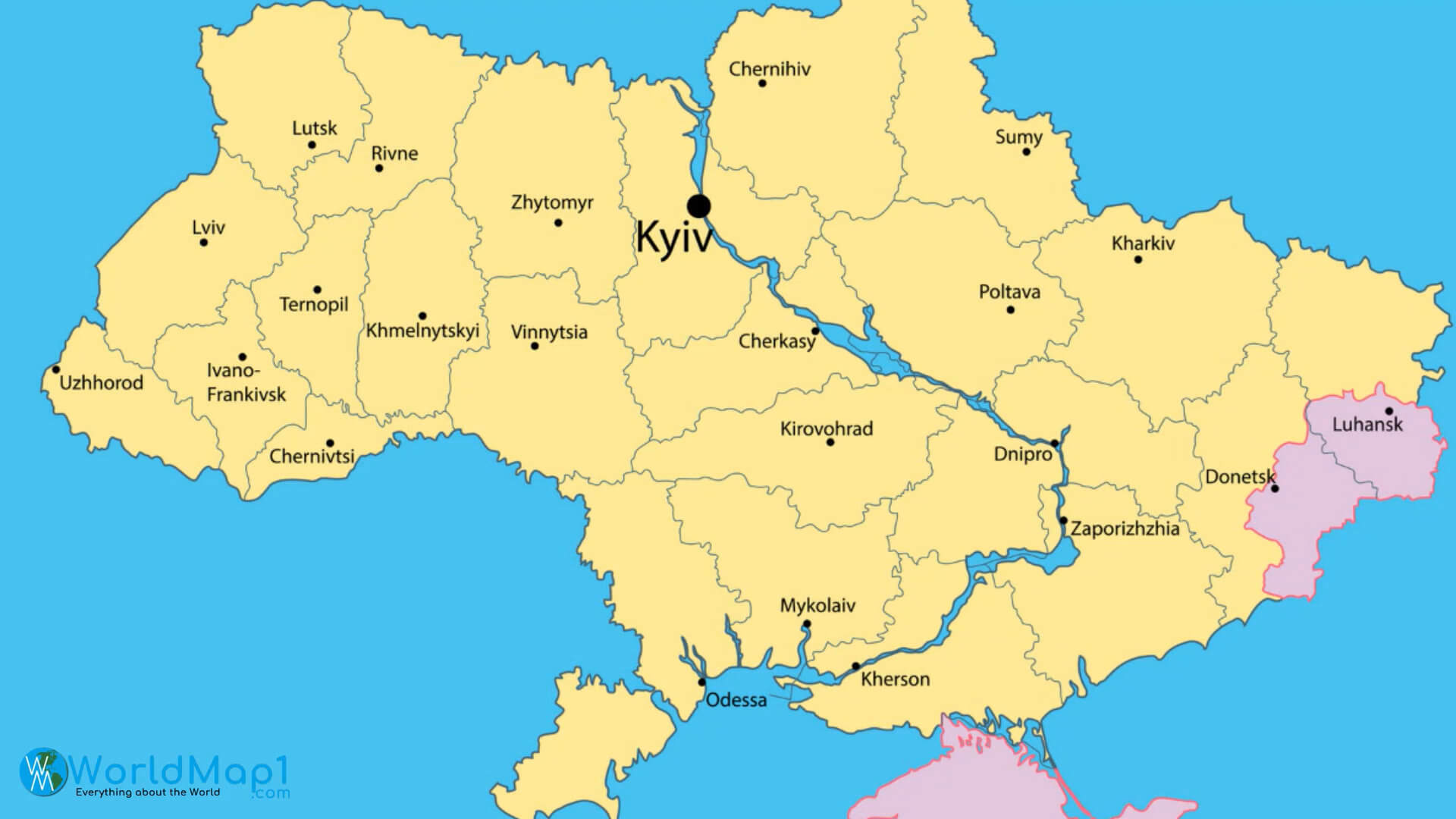 Chernihiv map